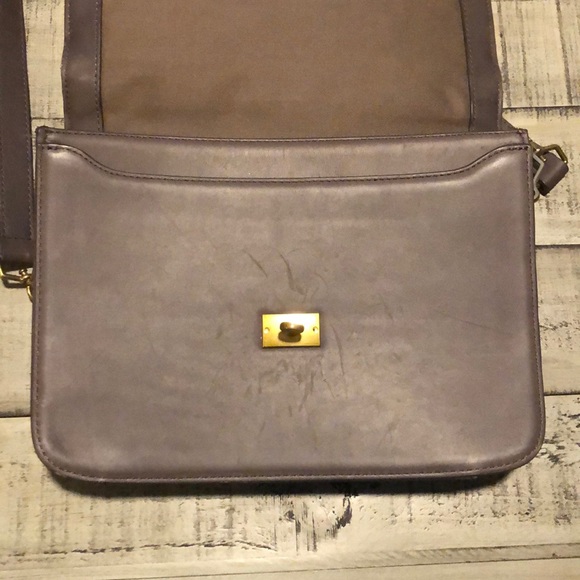 J Crew Grey Leather Purse - Picture 3 of 5